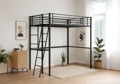 Lit Mezzanine avec Escalier 140x190cm Biclam Chambres Enfant Votre Magasin de Meuble et Électroménager à La Réunion ! 5 Lit Mezzanine avec Bureau 140x190cm Jozen
