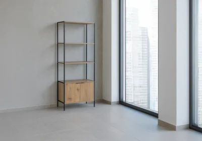 Étagère 2 Tablettes 2 Portes Tosh Meubles Votre Magasin de Meuble et Électroménager à La Réunion !