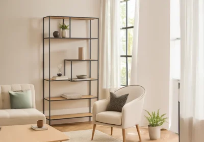 Étagère 2 Tablettes 2 Portes Tosh Meubles Votre Magasin de Meuble et Électroménager à La Réunion ! 5 Étagère Design Caroon