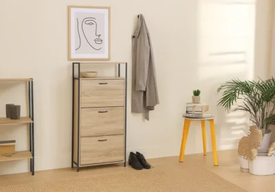 Meuble à Chaussures 3 Abattants Sesquipe Meubles Votre Magasin de Meuble et Électroménager à La Réunion !
