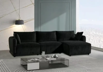 Salon d'Angle Noir Denise