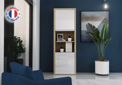 Bibliothèque 1 Porte (Collection Castel) Meubles Votre Magasin de Meuble et Électroménager à La Réunion ! 5 Bibliothèque 2 Portes (Collection Castel)