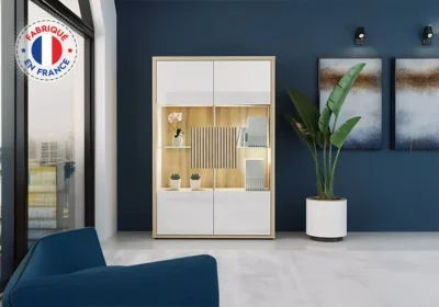 Argentier 2 Portes LED (Collection Castel)