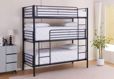 Lit Superposé 3 Niveaux 90x190cm Chambres Enfant Votre Magasin de Meuble et Électroménager à La Réunion ! 3 Lit Superposé 3 Niveaux 90x190cm