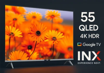 TV QLED GOOGLE TV 55&Prime; 139CM INX Téléviseurs Votre Magasin de Meuble et Électroménager à La Réunion !