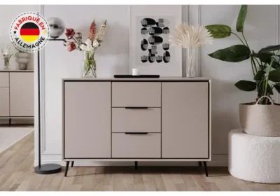 Bahut Bas 2 Portes 3 Tiroirs (Collection Arona) Meubles Votre Magasin de Meuble et Électroménager à La Réunion !