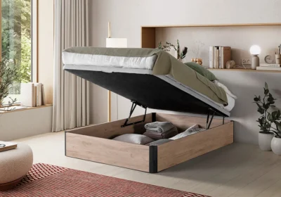 Lit Coffre Relevable 160x200cm Seren Chambres à Coucher Votre Magasin de Meuble et Électroménager à La Réunion ! 4 Lit Coffre Relevable 140x190cm Seren