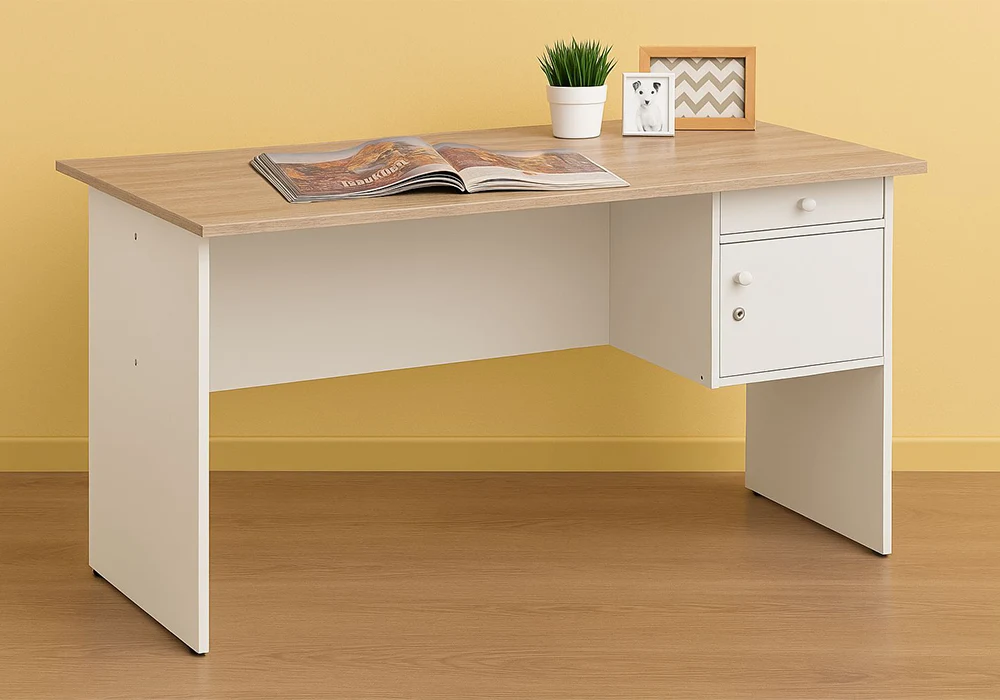 Bureau 1 Porte 1 Tiroir (Collection Essentiel) Bureaux Votre Magasin de Meuble et Électroménager à La Réunion !