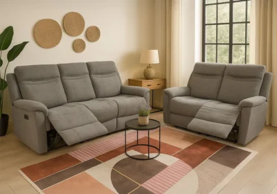 Salon 3 Places +2 Places avec 4 Relax Manuels Lynda Relaxation Votre Magasin de Meuble et Électroménager à La Réunion !