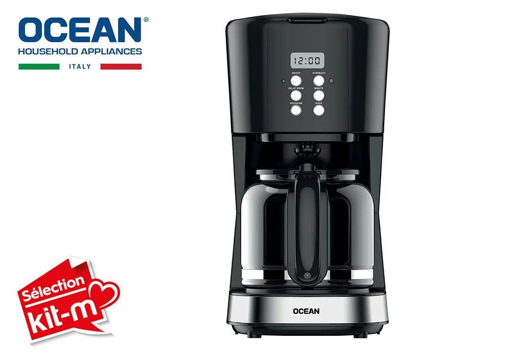 Cafetière Filtre 12 Tasses Programmable Ocean (OCCM9015DN) Boissons (Café, Thé, Jus) Votre Magasin de Meuble et Électroménager à La Réunion ! 6 Cafetière Filtre 12 Tasses Programmable Ocean (OCCM9015DN) Boissons (Café, Thé, Jus) Votre Magasin de Meuble et Électroménager à La Réunion ! 6