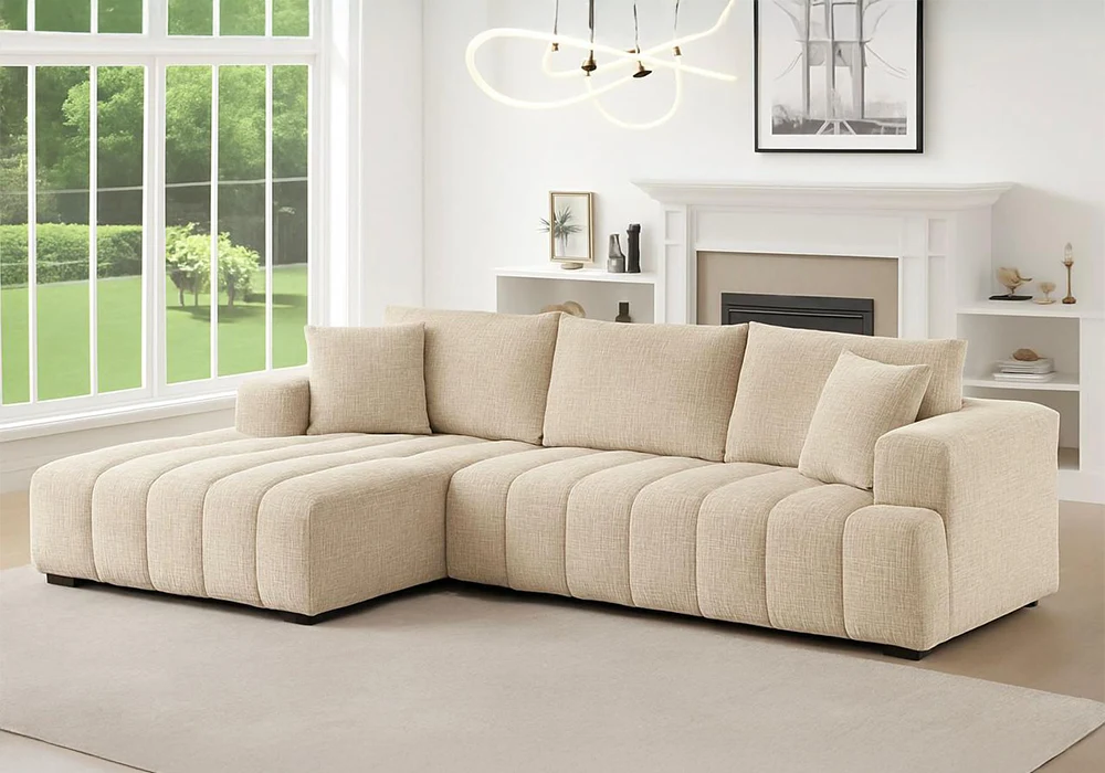 Salon d’Angle Moderne LAURA Marron Clair Angles Votre Magasin de Meuble et Électroménager à La Réunion ! 6 Salon d’Angle Moderne LAURA Marron Clair Angles Votre Magasin de Meuble et Électroménager à La Réunion ! 6