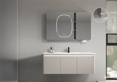 Ensemble Salle de Bain FERY 120cm LED/ Désembuage Meubles Votre Magasin de Meuble et Électroménager à La Réunion !