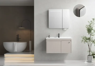 Ensemble Salle de Bain MEVIA 100cm Miroir LED/ Désembuage Meubles Votre Magasin de Meuble et Électroménager à La Réunion !