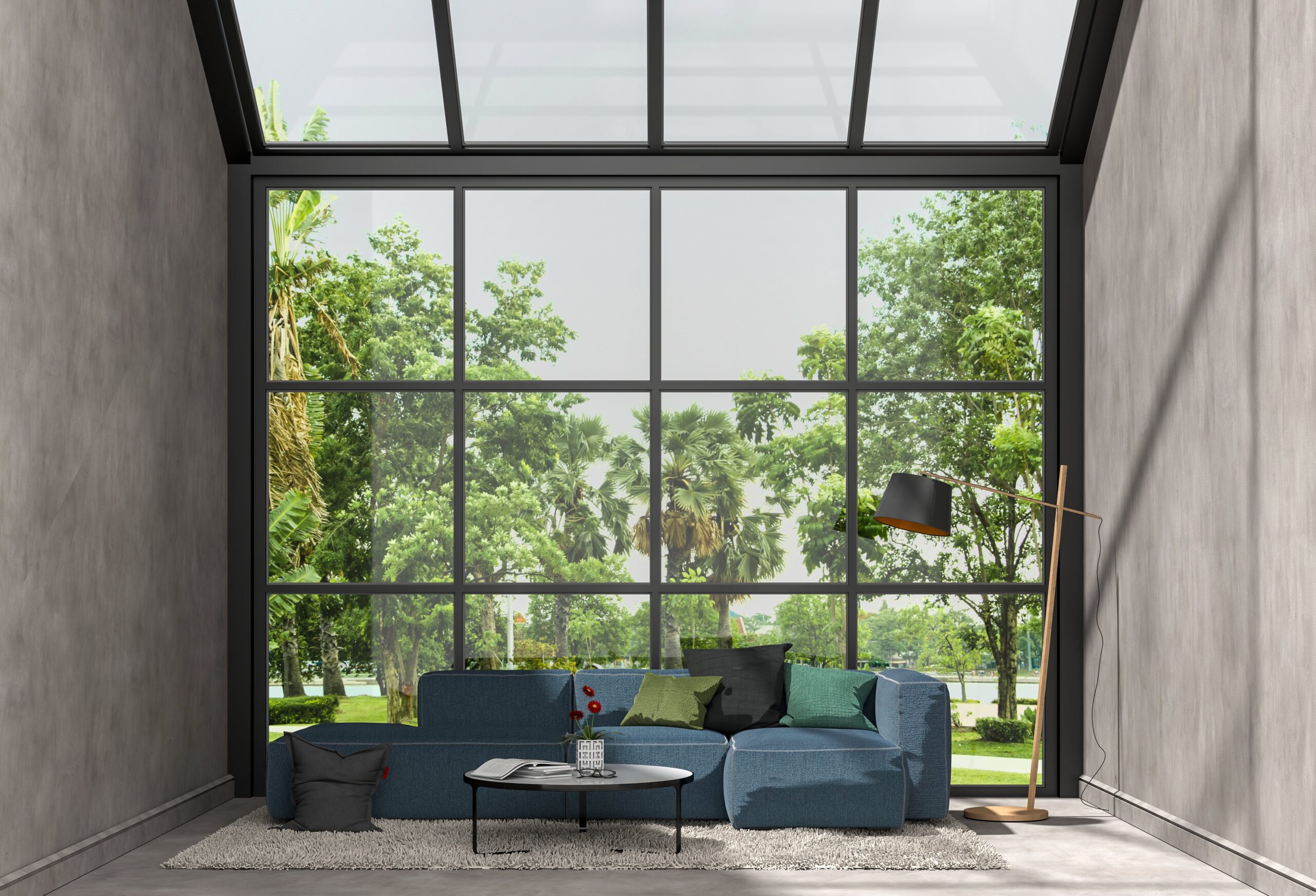 interior-living-room-green-landscape-glass-wall-3d-rendering-min