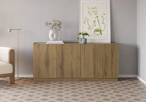 Buffet 4 Portes 180CM (COLLECTION DIONA) Les Meubles TV Votre Magasin de Meuble et Électroménager à La Réunion !