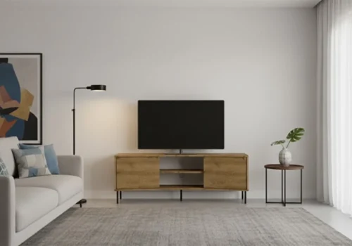 Meuble TV 2 Portes 120CM (COLLECTION NOVA) Les Meubles TV Votre Magasin de Meuble et Électroménager à La Réunion !