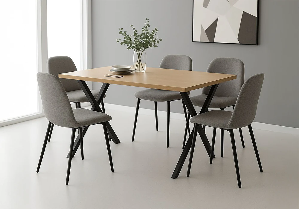 Table à Manger Rectangulaire Cavea 1.80M Les Tables Votre Magasin de Meuble et Électroménager à La Réunion !