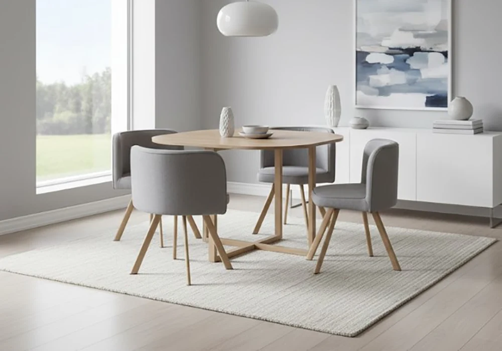 Ensemble Table à Manger avec 4 Chaises Chaises Votre Magasin de Meuble et Électroménager à La Réunion ! 4 Ensemble Table à Manger avec 4 Chaises – Image 1