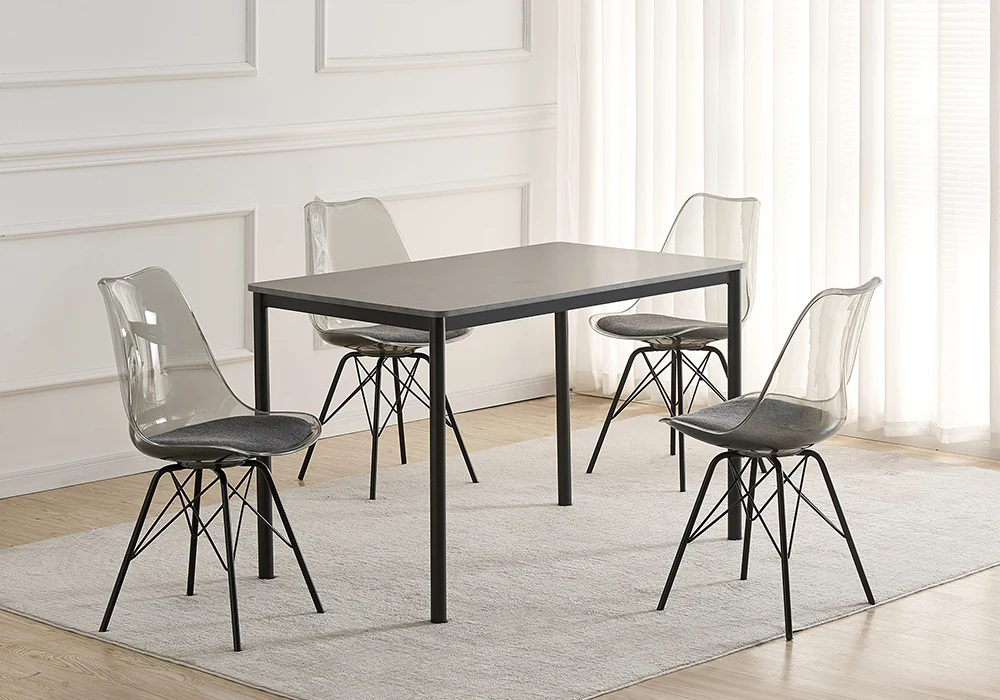 Ensemble Table à Manger avec 4 Chaises TRANY Chaises Votre Magasin de Meuble et Électroménager à La Réunion ! 4 Ensemble Table à Manger avec 4 Chaises TRANY – Image 1