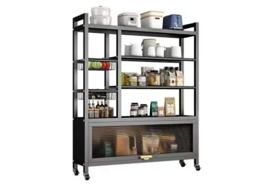 Meuble de Rangement Cuisine sur Roulettes en Métal 1 Porte CANYO Cuisine Votre Magasin de Meuble et Électroménager à La Réunion !