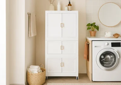 Armoire de Rangement 6 Portes PRATIC Meubles Votre Magasin de Meuble et Électroménager à La Réunion !