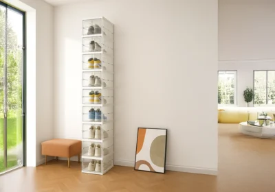 Meuble Chaussures Elite 9 Niveaux Pliante en Plastique