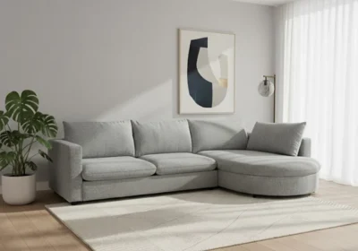 Salon d'Angle ALEXANDRA Gris