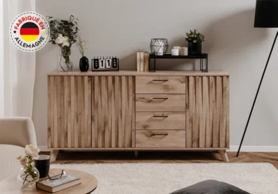 Enfilade 3 Portes / 4 Tiroirs (Collection WELLINGTON) Meubles Votre Magasin de Meuble et Électroménager à La Réunion !