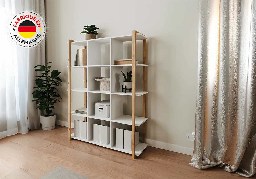 Bibliothèque 12 Cases (COLLECTION DENVER) Meubles Votre Magasin de Meuble et Électroménager à La Réunion ! 4 Bibliothèque 12 Cases (COLLECTION DENVER) Meubles Votre Magasin de Meuble et Électroménager à La Réunion ! 4
