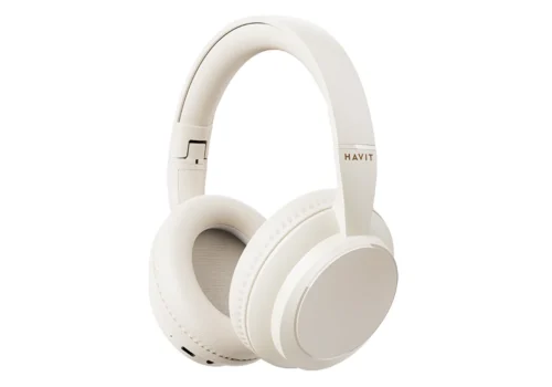 Casque Bluetooth Havit Beige (H619BT) Mobiles / Tablettes / Casques & Écouteurs Votre Magasin de Meuble et Électroménager à La Réunion !