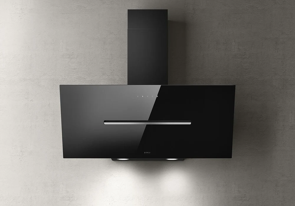 Hotte Inclinée Elica Noir 90 cm (Shy’s BL/A/90) Cuisson Votre Magasin de Meuble et Électroménager à La Réunion !