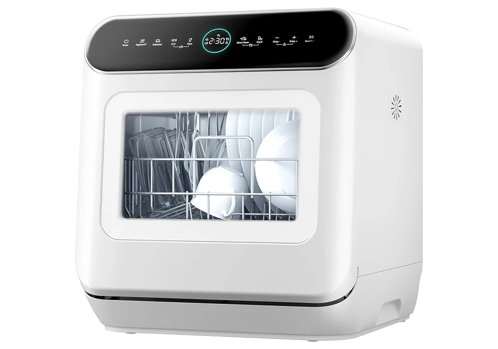 Lave-Vaisselle Compact avec Porte Vitrée (OMDWT2W703TCFP2) Électroménager Votre Magasin de Meuble et Électroménager à La Réunion !