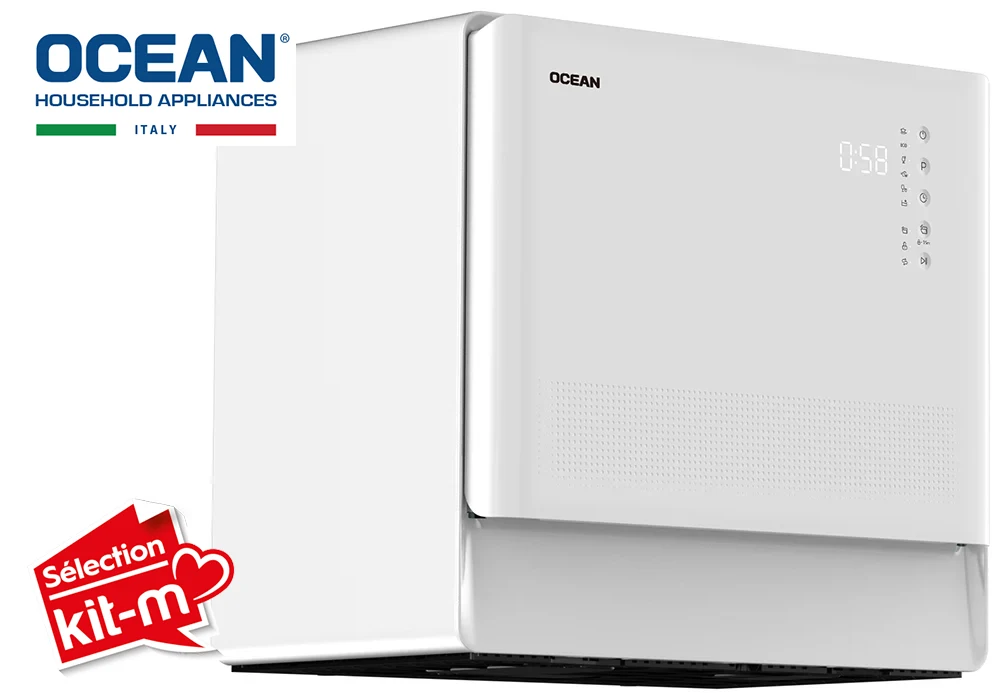 Lave-Vaisselle Compact avec Porte Vitrée Blanche (OMDWT605TC2) Électroménager Votre Magasin de Meuble et Électroménager à La Réunion ! 4 Lave-Vaisselle Compact avec Porte Vitrée Blanche (OMDWT605TC2) – Image 1