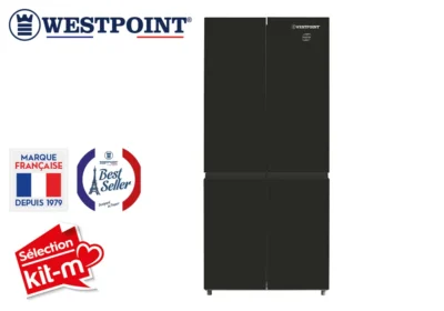 Combiné 4 Portes Inverter Vitrée Noir (W4FNN-52E24EDGN)