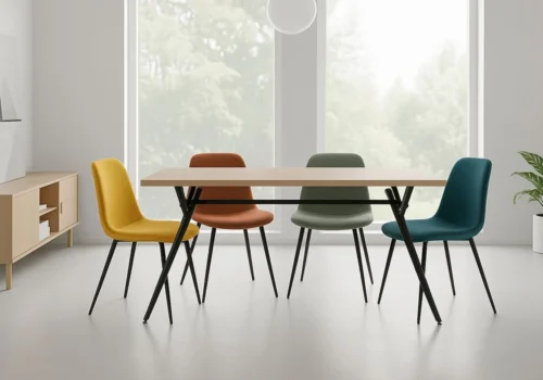 Table à Manger Rectangulaire Chloé 1.80M Les Tables Votre Magasin de Meuble et Électroménager à La Réunion !