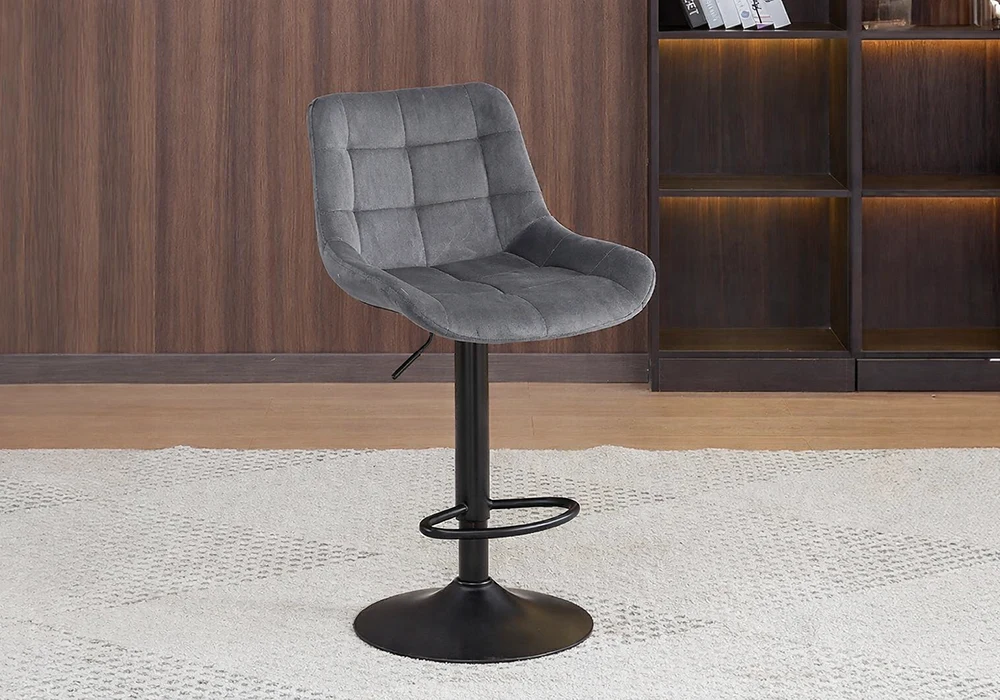 Tabouret bar Vioria Gris Foncé Chaises Votre Magasin de Meuble et Électroménager à La Réunion !