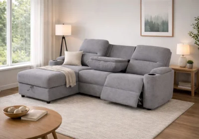 Salon D'angle Relax Électrique HENRY avec Coffre de Rangement