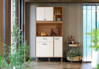 Buffet de Cuisine 4 Portes 1 Tiroir ERVA DOCE Blanc