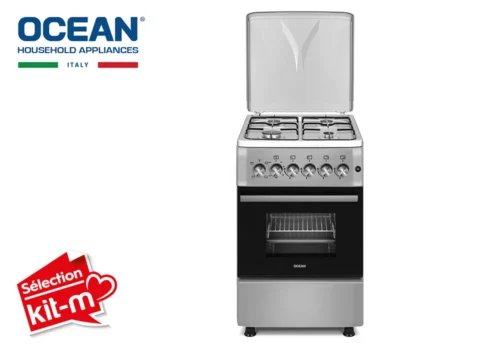 Cuisinière 4 Feux Gaz 50cm + Four Électrique OCEAN OCMR5540-29IMCE Cuisson Votre Magasin de Meuble et Électroménager à La Réunion !