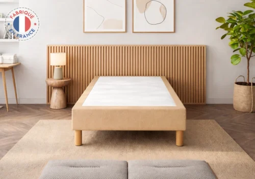 Sommier Tapissier Beige 15cm 140x190cm Chambres à Coucher Votre Magasin de Meuble et Électroménager à La Réunion !
