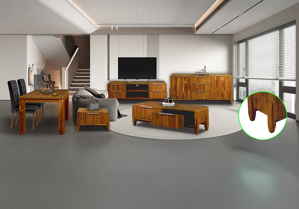 Table à Manger Rectangulaire (COLLECTION ALASKA) Les Tables de Salon Votre Magasin de Meuble et Électroménager à La Réunion ! 4 Table à Manger Rectangulaire (COLLECTION ALASKA) – Image 1