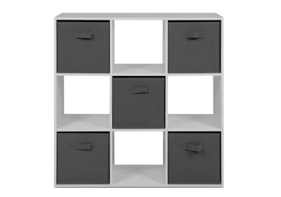 Étagère 9 Niches 5 Tiroirs ARVIKA Blanc