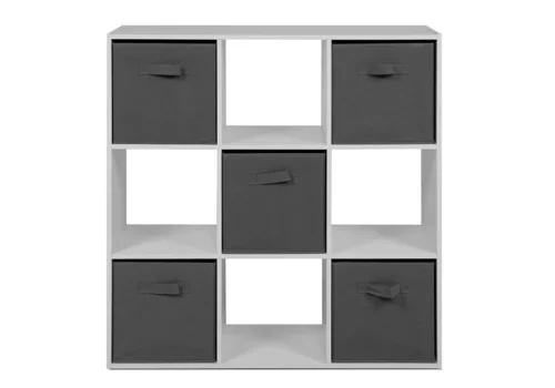 Étagère 9 Niches 5 Tiroirs ARVIKA Blanc Armoires, Commodes & Chevets Votre Magasin de Meuble et Électroménager à La Réunion !