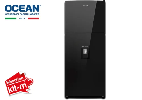 Réfrigérateur 2 Portes Vitrée Noire OCEAN OSDD382NFBG3 Électroménager Votre Magasin de Meuble et Électroménager à La Réunion !