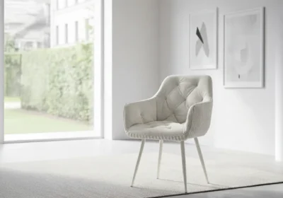 Lot de 6 Chaises LINEA Beige