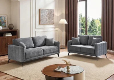 Salon 3 Places + 2 Places GRAVIA Gris