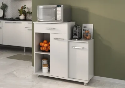 Meuble Micro-Ondes 2 Portes 1 Tiroir ISIS