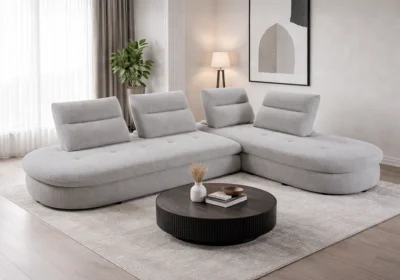 Salon D'Angle Modulable MERINIO Gris