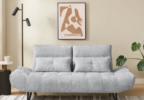 Canapé 2,5 places avance/recule MELIA Gris Classiques Votre Magasin de Meuble et Électroménager à La Réunion !