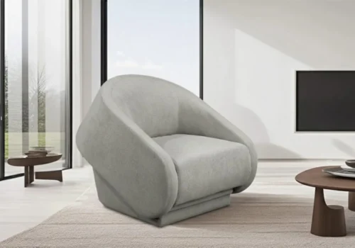 Fauteuil Lit POSTIGA 1 Place Gris Fauteuils, Tabourets & Poufs Votre Magasin de Meuble et Électroménager à La Réunion !